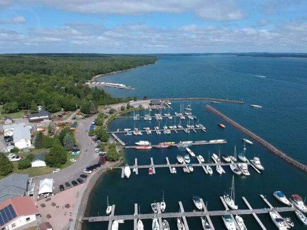 Drone photo of Hilton Beach Marina